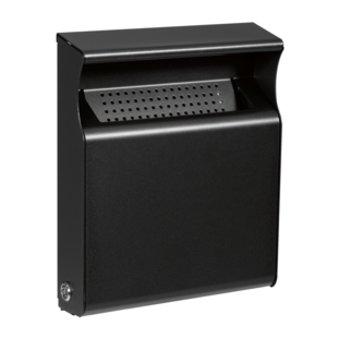 CENDRIER MURAL METAL 2L GRIS MANGANESE LIGNE KOPA