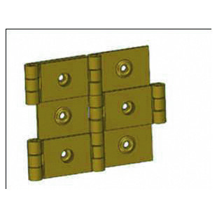 CHARNIERE PARAVENT ACIER LAITONNE 60X30