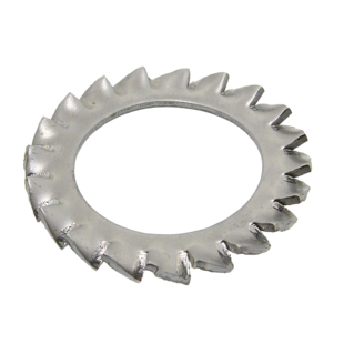 RONDELLE EVENTAIL A DENTURES EXTERIEURES TYPE "AZ" INOX A2