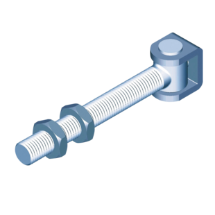 GOND REGLABLE A TIGE FILETEE M20