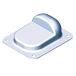 BUTEE D'ARRET A VISSER POUR PORTAIL BATTANT