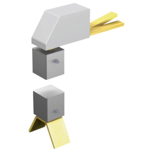 PIVOT AVEC PATTES POUR PORTAIL JUSQU'A 80 KG