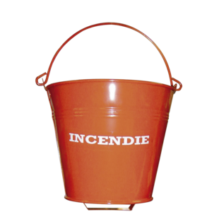 SEAU A FOND PLAT AVEC SUPPORT