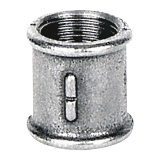 MANCHON EGAL FEMELLE-FEMELLE A FILETAGE DROITE - GAUCHE - N°271 GALVANISEE