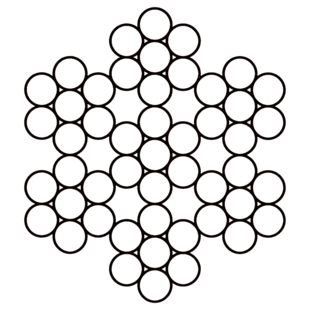 CABLE 7 TORONS DE 7 FILS (6 + 1)