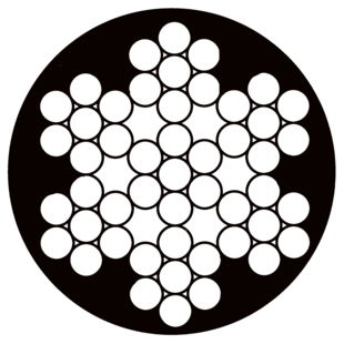 CABLE GAINE 7 TORONS DE 7 FILS (6 + 1)