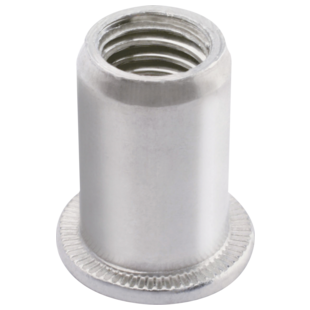 ECROU A SERTIR AVEUGLE ALU TETE PLATE GOFIX ALPC (BOITE CARTON)