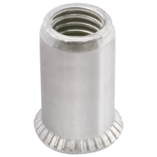 ECROU A SERTIR ALU TETE FRAISEE CORPS CRANTE GOFIX ALFC (BOITE CARTON)