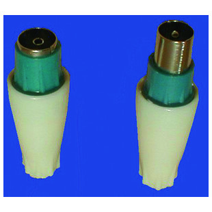 FICHE TV 1M+1F DIAM 9,52 MM  2 PC