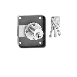 SERRURE DE MEUBLE DE SURETE 5 GOUPILLES EN APPLIQUE ESTAMPEE 5323