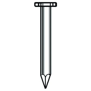 CLOU DE MACON TETE PLATE LISSE 5,0X55 MM (BOITE DE 5KG)