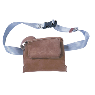 CEINTURE PORTE OUTILS CUIR 2 COMPARTIMENTS