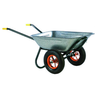 BROUETTE 2 ROUES GONFLABLES 150L/T GALVANISEE