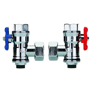 VANNE D ARRET D'EQUERRE F1"F1"  PAR 2