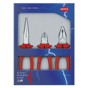 JEU DE 3 PINCES ISOLEES 1000V