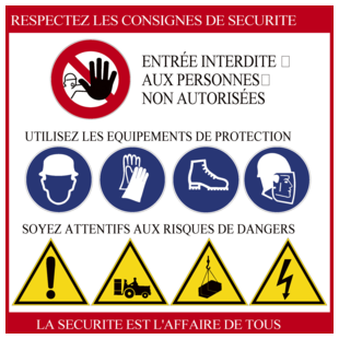 PANNEAU CONSIGNES DE SECURITE