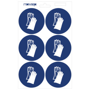 PICTOGRAMME ADHESIF INTERDICTIONS ET OBLIGATIONS (PLANCHE DE 6)