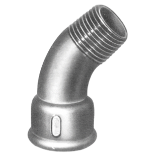 COURBE 45° GRAND RAYON MALE - FEMELLE - N°40 NOIRE