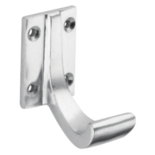 PORTEMANTEAUX ALUMINIUM TYPE 40 HAUTEUR 83 MM POLI