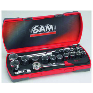 COFFRET DOUILLES 1/2" 6 PANS COFFRET DE 23 PIECES  75-SH23Z