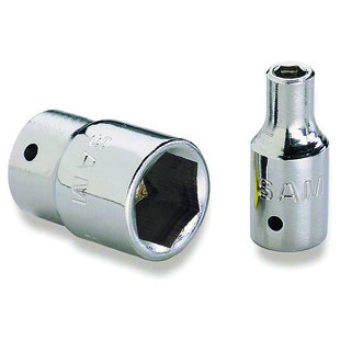 DOUILLE RADIO COURTE 6 PANS METRIQUE 1/4"