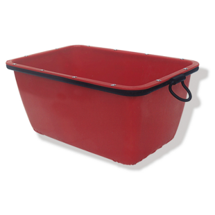 BAC A MORTIER RECT. PLAST 200 L/400 KG