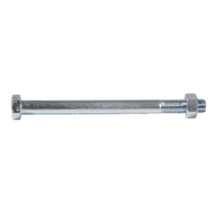 BOULON DE CHARPENTE TETE HEXAGONALE ACIER ZINGUE BLANC