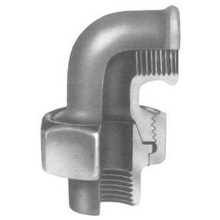 COUDE UNION A 90° A JOINT CONIQUE FEMELLE - FEMELLE - N°96 GALVANISEE