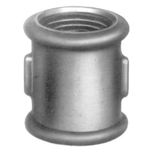 MANCHON EGAL FEMELLE A FILETAGE DROITE - DROITE - N°270 GALVANISE