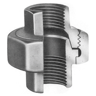 UNION A JOINT CONIQUE FEMELLE - FEMELLE - N°340 GALVANISEE