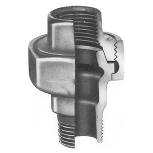 UNION A JOINT CONIQUE MALE - FEMELLE - N°341 GALVANISEE