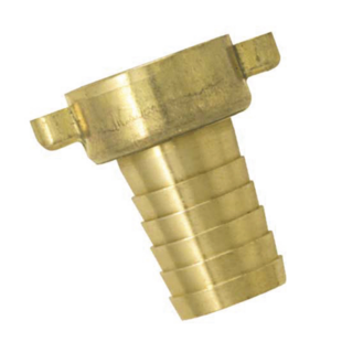 NEZ DE ROBINET CANNELE AVEC ECROU A AILETTES