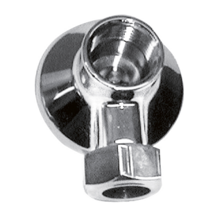 APPLIQUE MURALE LAITON CHROME AVEC ECROU