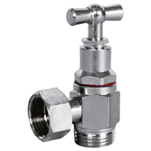 ROBINET DE WC EQUERRE CHROME 3/8