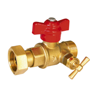 ROBINET DE COMPTEUR A PURGE INVERSEE MALE 20/27 ECROU 20/27