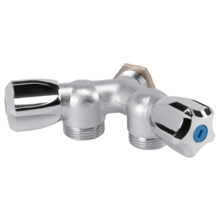 ROBINET MACHINE A LAVER DOUBLE EN Y CHROME 15/20