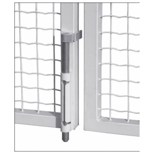 VERROU DE SOL EN ACIER GALVANISE A CHAUD REGLABLE  POUR PORTAILS