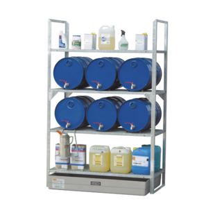 RAYONNAGE POUR RECIPIENTS ET FUTS