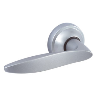 ENSEMBLE DE PORTE TWIST CHROME VELOURS BEQUILLE DOUBLE