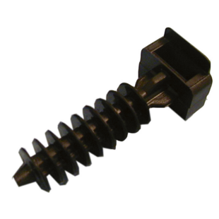 100 EMBASES POUR COLLIER+CHEVILLE NOIR L 9MM