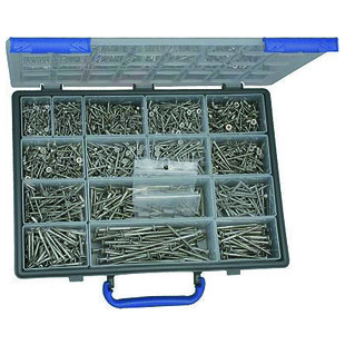 COFFRET VIS BOIS AGGLO TETE FRAISEE SIX LOBES INOX A2 DE 166