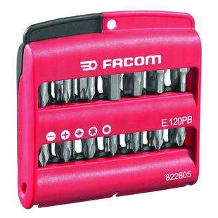 BOITE DE 28 EMBOUTS DE VISSAGE + 1 PORTE-EMBOUT E.120PB