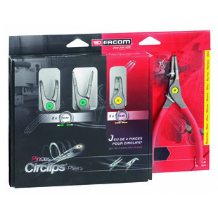 PINCES CIRCLIPS GAINEES INTERIEURS / EXTERIEURS  (JEU DE 4 )