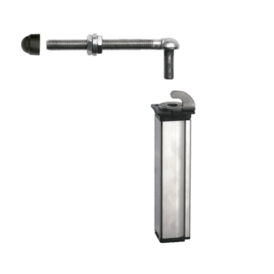 CHARNIERES A RESSORT REGLABLE PR PORTILLON A ENCASTRER DANS