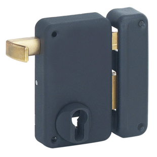 SERRURE EN APPLIQUE A CYLINDRE EUROPEEN "RESIST"