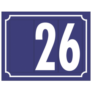 NUMERO DE RUE LIGNE RETRO