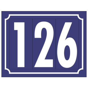 NUMERO DE RUE LIGNE RETRO