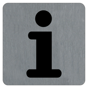 PLAQUE SIGNALETIQUE ALU BROSSE