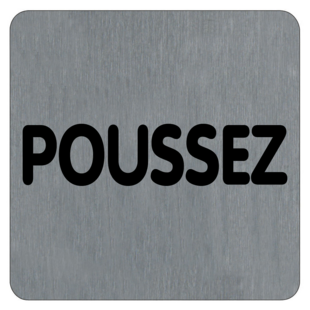 PLAQUE SIGNALETIQUE ALU BROSSE