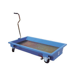 BAC RECUPERATEUR HUILE ACIER 60L MOBILE